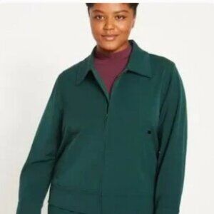 New Universal Standard Green Zip Jacket Size M (18-20) Set for donation 6/28!
